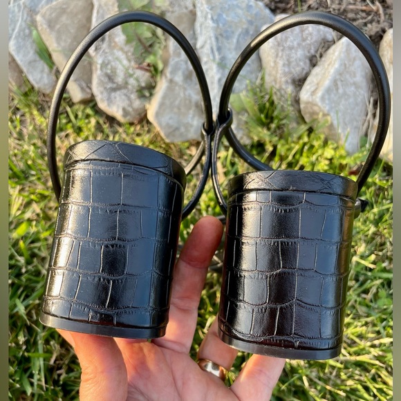 Nine West!😎Grayce 3-block heel sandals/blk-size-10 - Picture 7 of 10